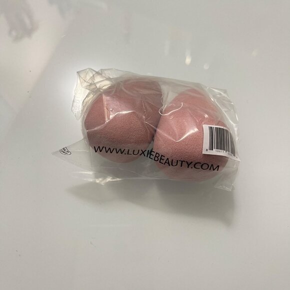 Luxie New Pink 2 Pack Powder Or Liquid Makeup All-Purpose Sponge Set - Picture 5 of 5